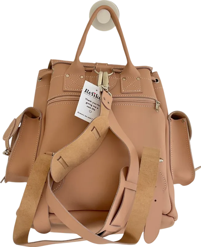 grafea Nude Truffle Leather Backpack