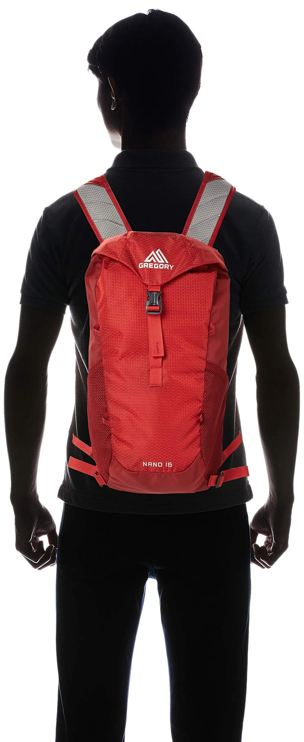 Gregory Mountain Products Nano 16 Liter Daypack, Fiery Red, One Size