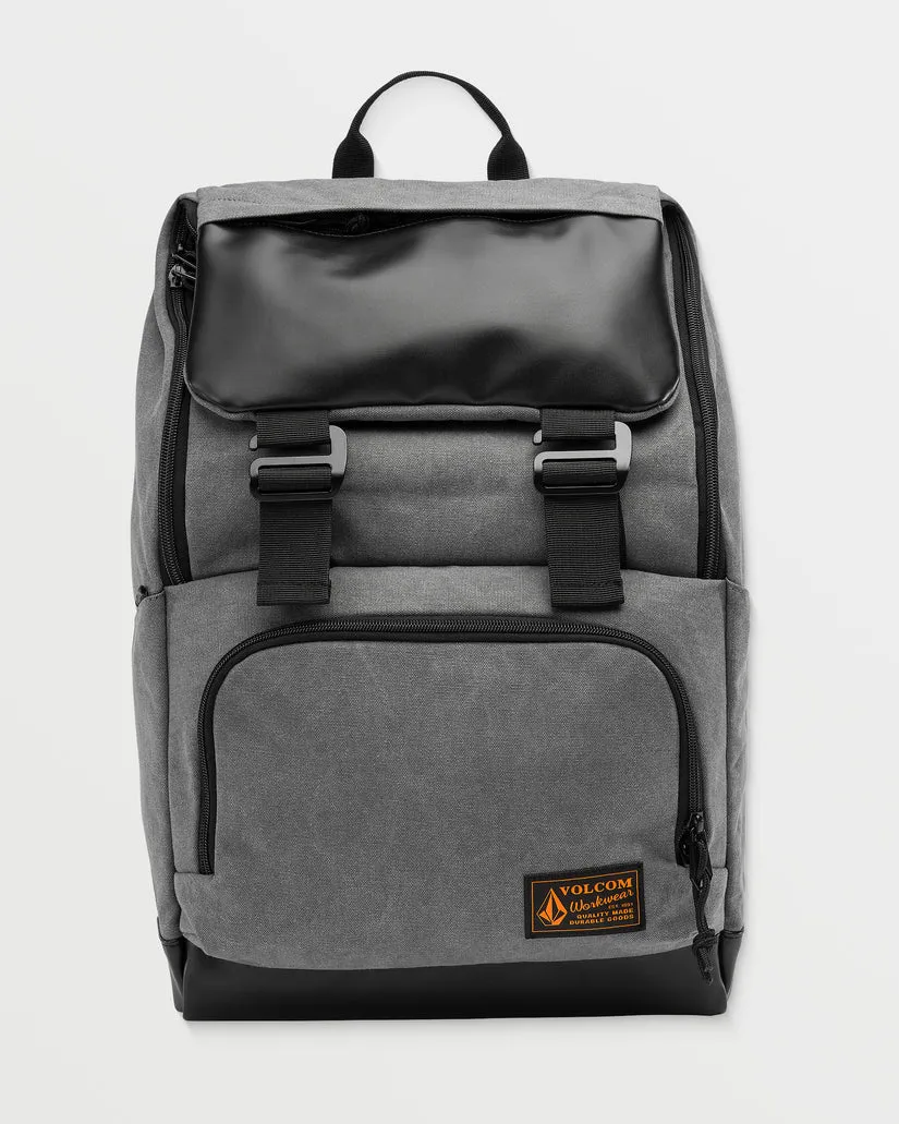 Volcom Men's Charter Ruck Backpack Grey D6512504_GRYC