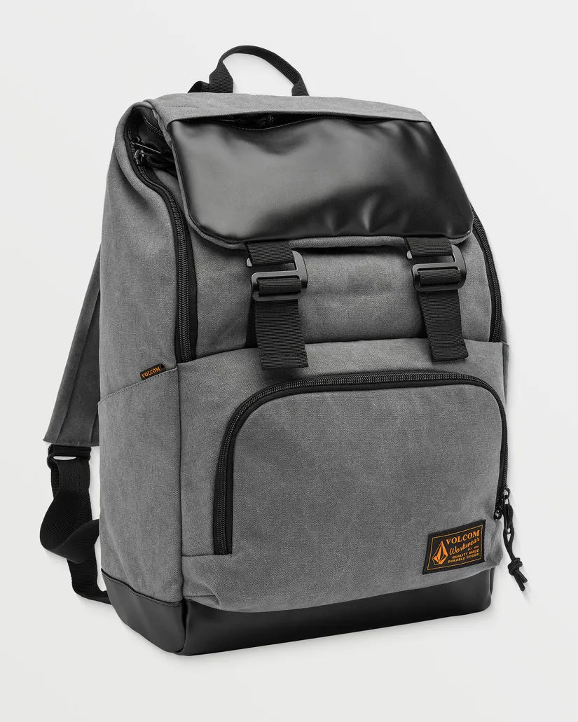Volcom Men's Charter Ruck Backpack Grey D6512504_GRYC